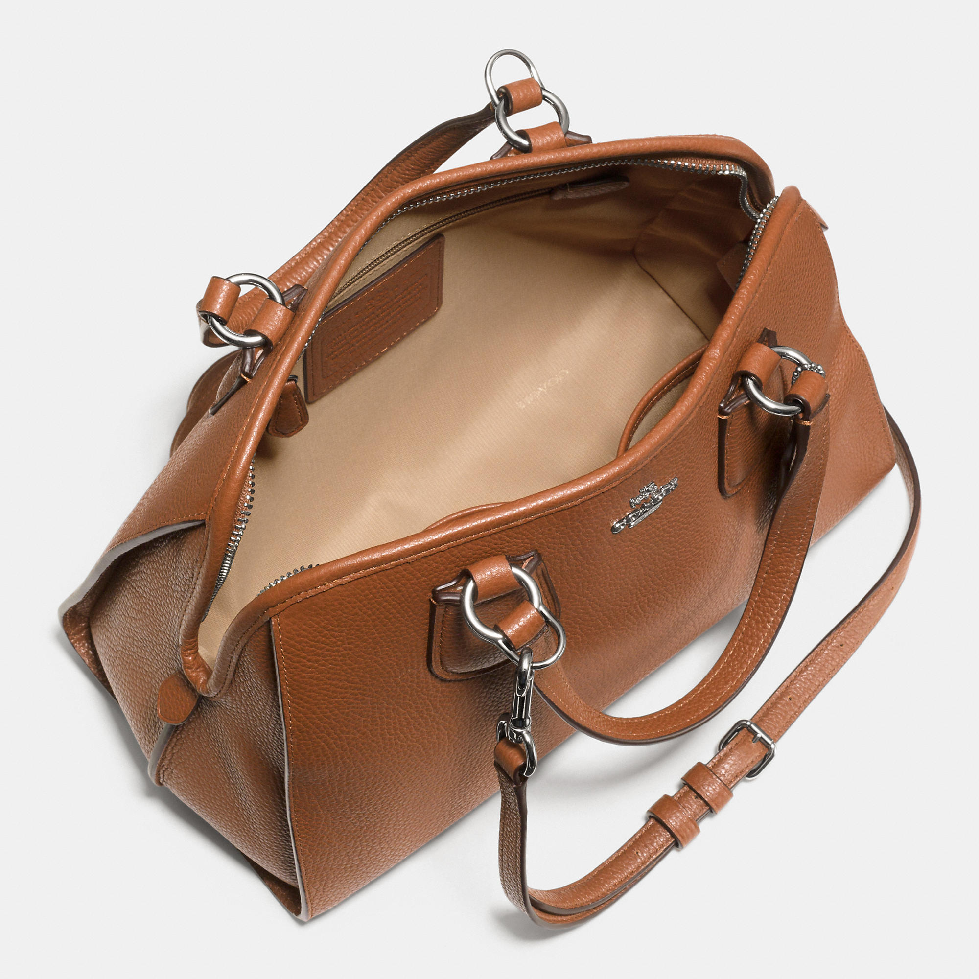 Genuine Leather Coach Nolita Satchel In Pebble Leather Genuine Leather Coach Nolita Satchel In Pebble Leather